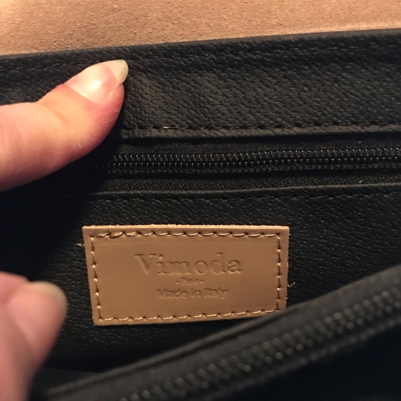 Vimoda Paris suede and leather bag/purse - Picture 6 of 13